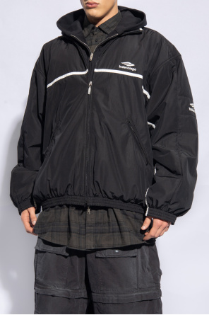 Balenciaga Oversized long-sleeve Wool Coat | Black | FARFETCH